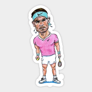 Rafael Nadal - The King tennis player of 21 Grand Slam men's single titles Sticker